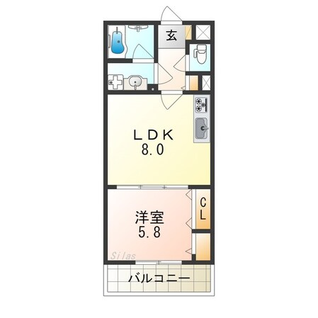 カーサエテルナの物件間取画像